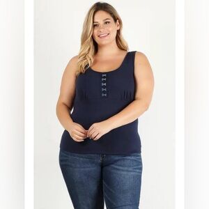 Sleeveless Fitted Tank Top